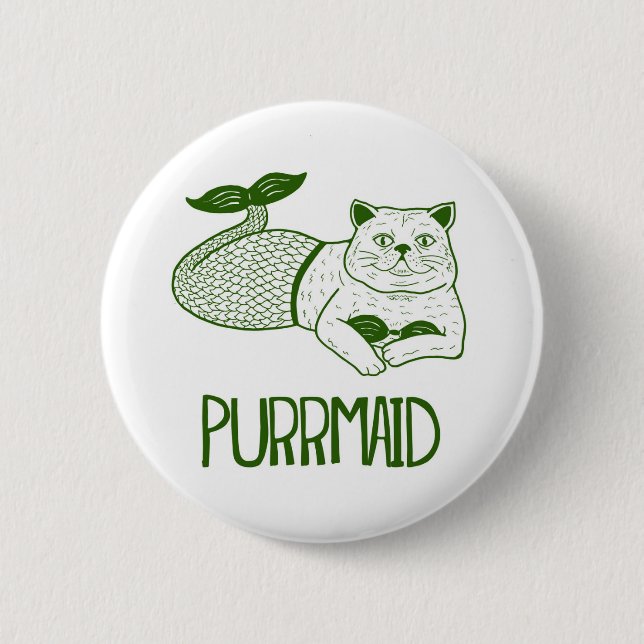 Purrmaid Button (Front)