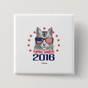 Purrnie Sanders 2016 15 Cm Square Badge