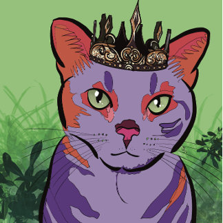 Purrple Prince laptop case