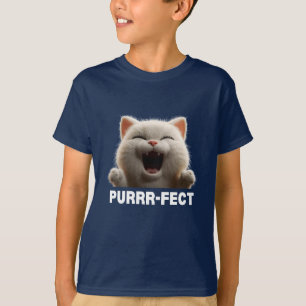 PURRR-FECT Hilarious Laughing Cat Meme T Shirt