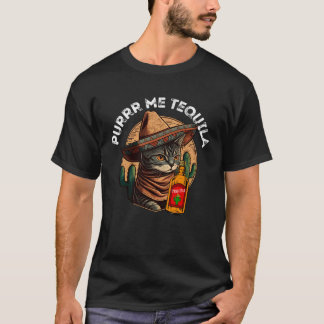 Purrr me tequila Cinco de Mayo Kitten Cat T-Shirt