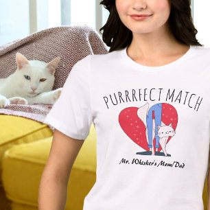 Purrrfect Match Couples Perfect Cat Mum Cat Dad  Tri-Blend Shirt