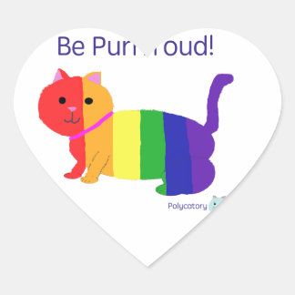 PurrroudCat Heart Sticker