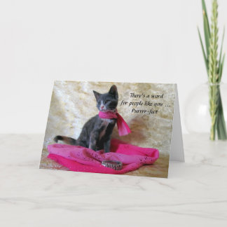 Purrrrfect Birthday Wishes from Princess Tiana Cat Card
