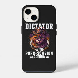Purrsuasion Agenda Funny Bossy Cat iPhone 14 Case