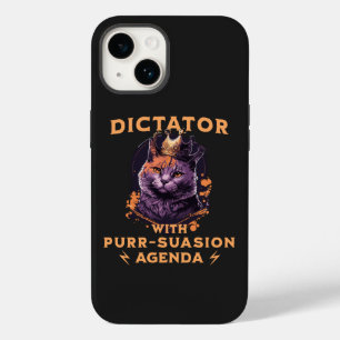 Purrsuasion Agenda Funny King Cat Case-Mate iPhone 14 Case