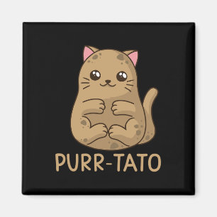 Purrtato Cat Potato Cat Lover Idaho Potatoes Magnet
