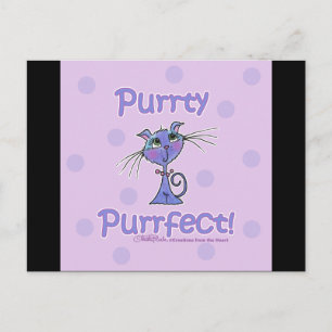 Purrty Purrfect Kitty Postcard