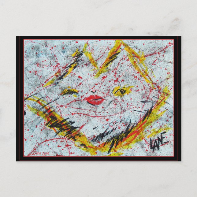 Purrz my gallery logo postcard (Front)