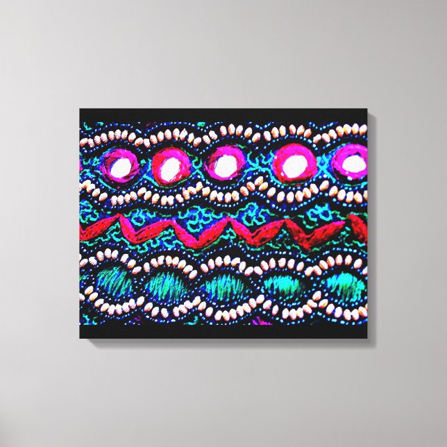 Purse Embroidery from India Canvas Print (Front)