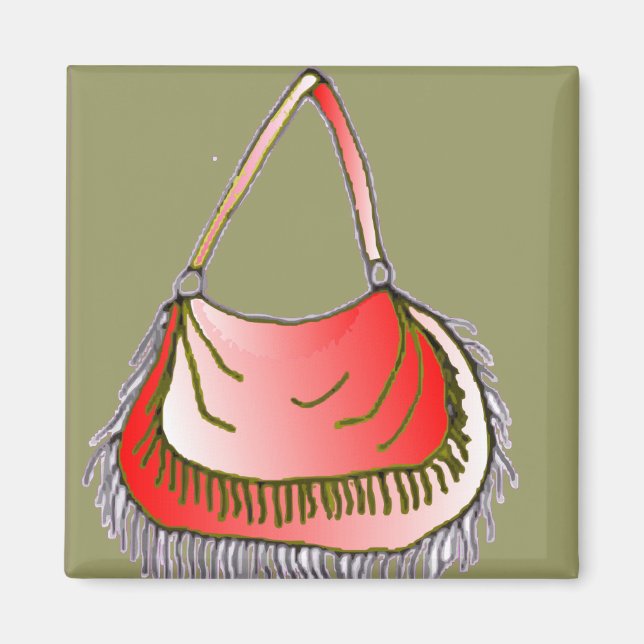 Purse with Fringe Magnet (Front)