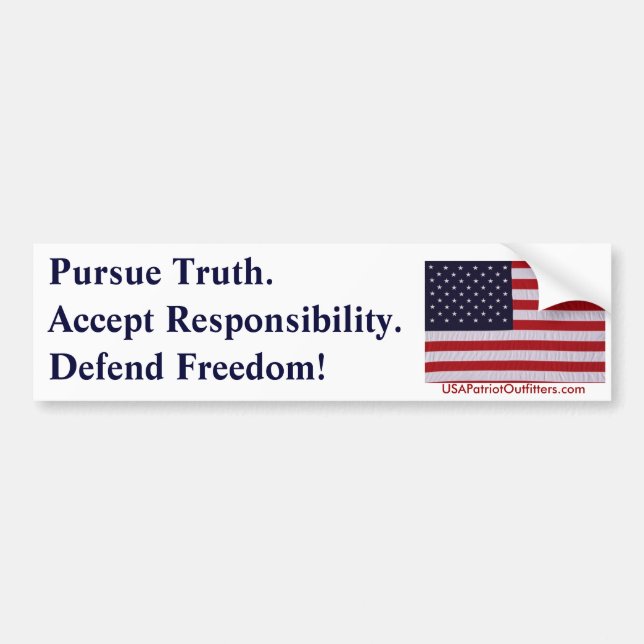 Pursue Truth #1.0 Bumper Sticker (Front)