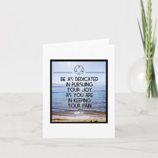 Pursue Your Joy Note Card - Blank Inside