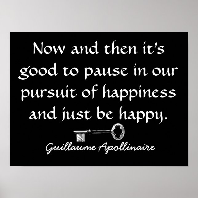 Pursuit of Happiness --- Quote On Poster (Front)