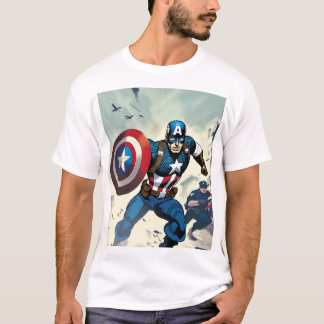 "Pursuit of Justice: Heroic Chase" T-Shirt Design