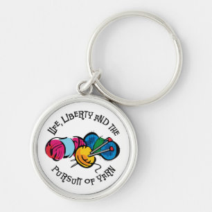 Pursuit Of Yarn Keychain