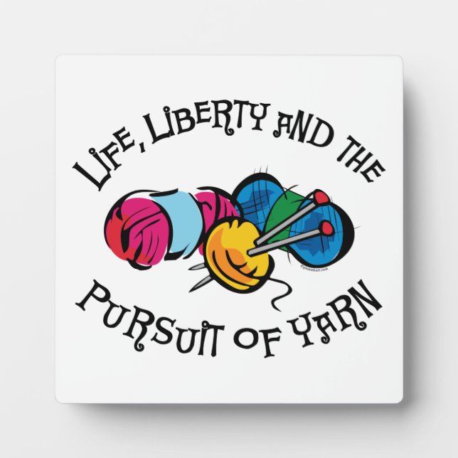 Pursuit Of Yarn Plaque (Front)