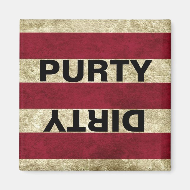 PURTY/DIRTY Dishwasher Magnet (Front)