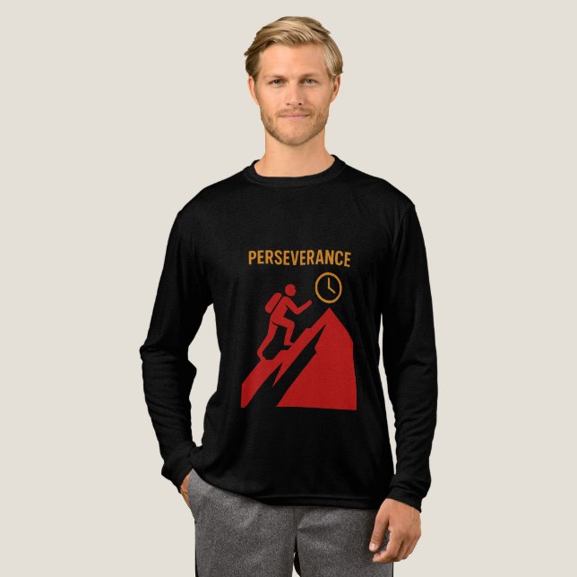 Push Beyond Limits – Bold Motivational Design Tri-Blend Shirt (Full Front)
