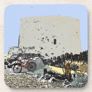 Push Bike and Martello Tower Hythe Kent Coaster