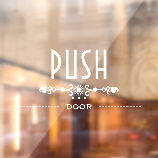 Push Door Sign, (Sheet 2)