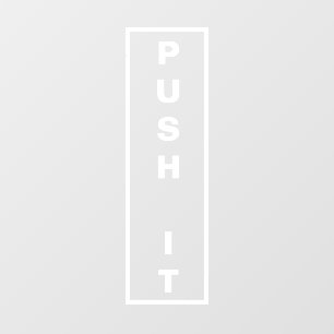Push Door Sign Minimalist door sign