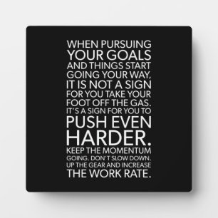 Push Harder - Motivational Plaque