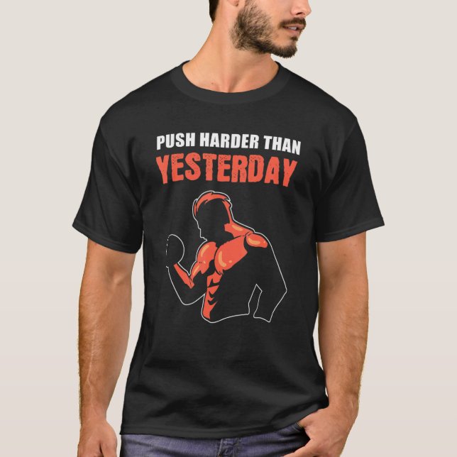 Push Harder Professional Gymnast T-Shirt (Front)