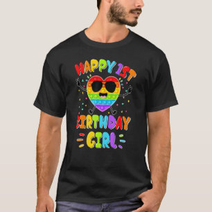 Push It Bubble Happy 1st Pop It Birthday Fidget To T-Shirt