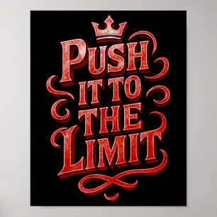 Push It To The Limit Gym Workout Bodybuilding Quot Poster