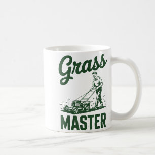 Push Lawn Mower Legend Gr Master Dad Funny Mowing Coffee Mug