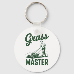 Push Lawn Mower Legend Gr Master Dad Funny Mowing Key Ring