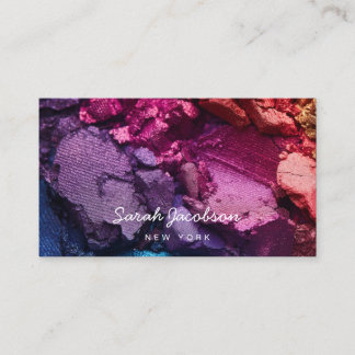 Push Luxury Cosmetics Cosmetologist Eyeshadow Business Card