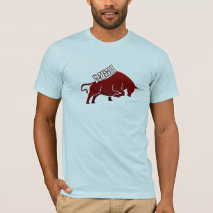 PUSH – Men's T-Shirt with Powerful Bull Design