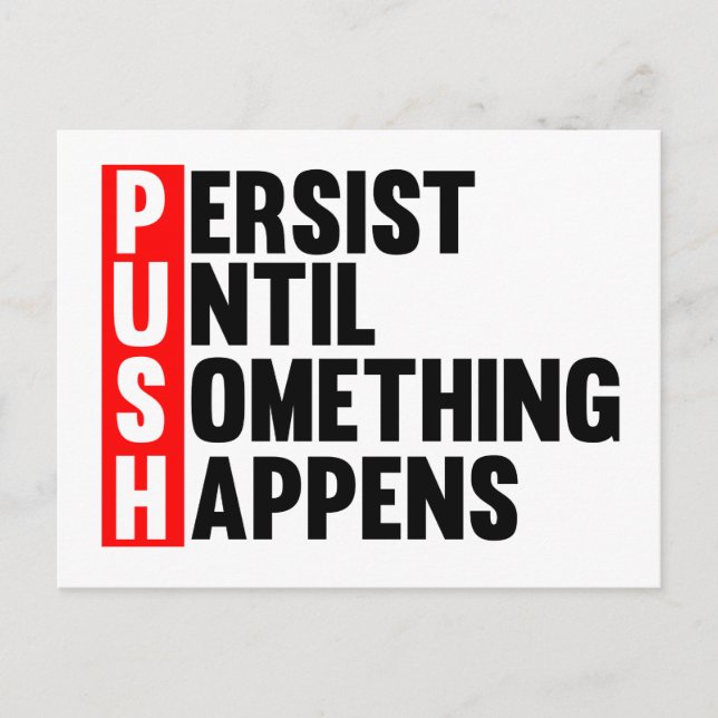 PUSH POSTCARD (Front)