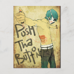 Push Tha Button Postcard