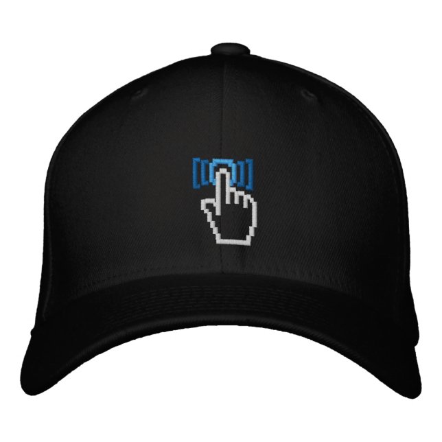 Push The Button Embroidered Hat (Front)