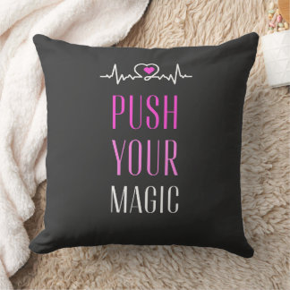 Push Your Magic – Motivational Aesthetic  Cushion