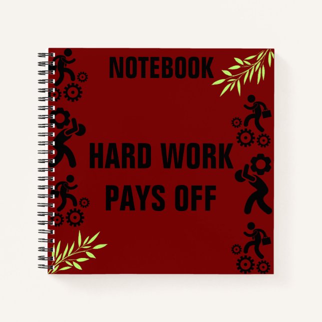 Push yourself, because no one else will do notebook (Front)