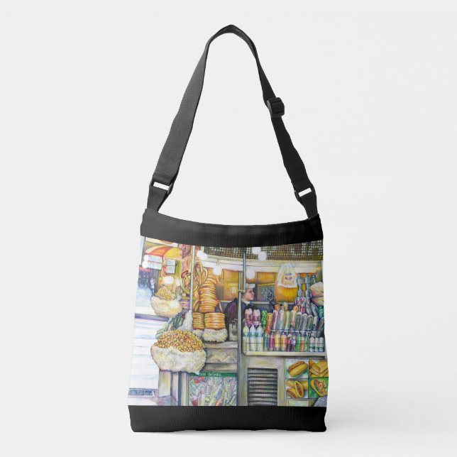 Pushcart Paradise Crossbody Bag (Front)