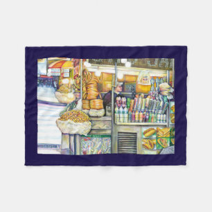 Pushcart Paradise Fleece Blanket