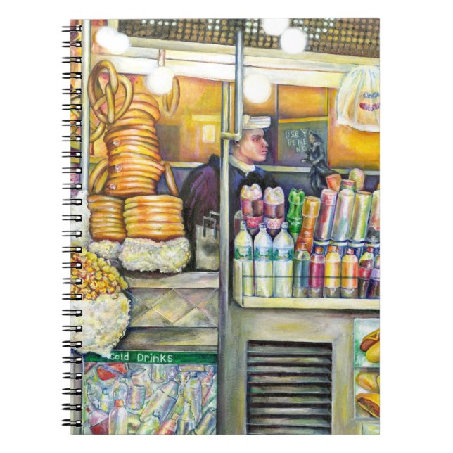 Pushcart Paradise Spiral Notebook (Front)