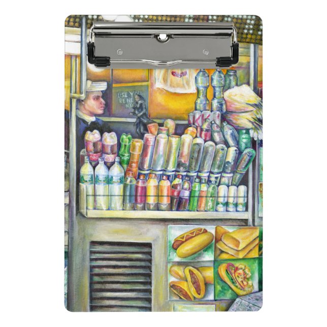 Pushcart ParadiseOriginal painting by well-seasone Mini Clipboard (Front)