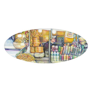 Pushcart ParadiseOriginal painting by well-seasone Name Tag