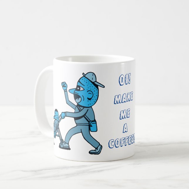 Pushchair Baby. Coffee Mug (Front Left)