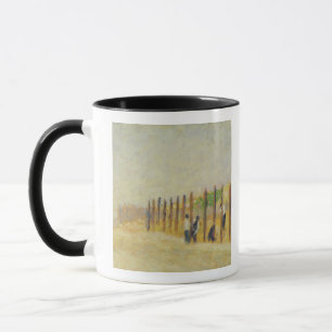 Pushing in the Poles, c.1882 (oil on canvas) Mug