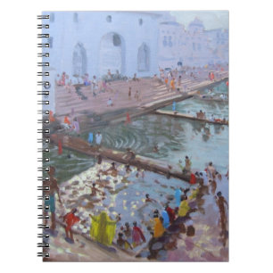 Pushkar ghats Rajasthan Spiral Notebook