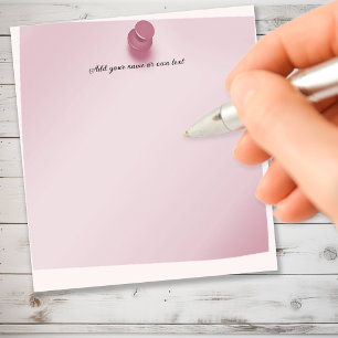 Pushpin Thumbtack Pink Customisable Notepad