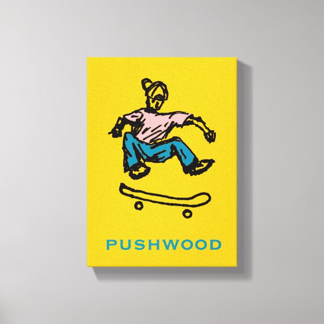 pushwood canvas print (Front)