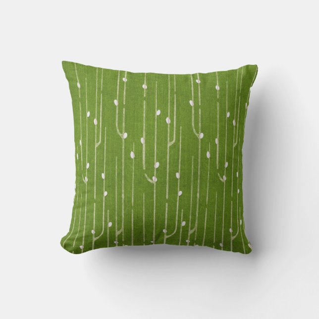 Pussy Willow on Green Cushion (Front)